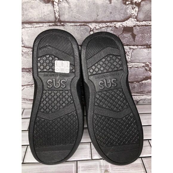SAS Tripad Comfort Time Out Black Leather Lace Up Walking Sneakers Women Sz 8.5W - Picture 10 of 16